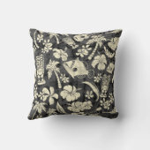 マカプービーチハワイアンろうけつ染めスクエアピローズ クッション (裏面)