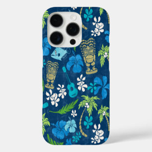 マカプービーチハワイアンろうけつ染めネイビー iPhone 16 PROケース