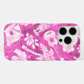 マカプービーチハワイアンろうけつ染めピンク Case-Mate iPhoneケース (裏面 (横))