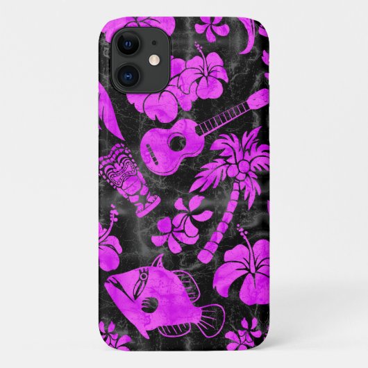 マカプービーチハワイアンろうけつ染めマゼンタ Case-Mate iPhoneケース (裏面)