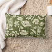 マカプービーチハワイアンろうけつ染めルンバーピローズ ランバークッション (ブランケット)