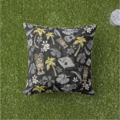 マカプービーチハワイアンろうけつ染め – ニュートラル アウトドアクッション (芝生)