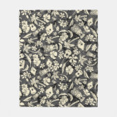 マカプービーチハワイアンろうけつ染め フリースブランケット (正面)