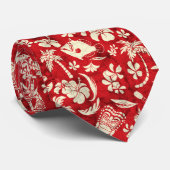 マカプービーチハワイアントロピカルティキろうけつ染め ネクタイ (ロール)