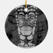 マカプービーチハワイアン笑いティキろうけつ染め セラミックオーナメント (裏面)