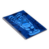 マカプービーチハワイアン笑いティキろうけつ染め ノートブック (右側)