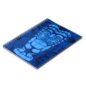 マカプービーチハワイアン笑いティキろうけつ染め ノートブック (左側)