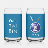 マカベの盾と槍 ガラス缶 (裏面)