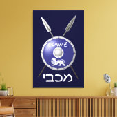 マカベの盾と槍 キャンバスプリント (インサイチュ (リビング))