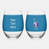 マカベの盾と槍 ステムなしワイングラス (裏面)