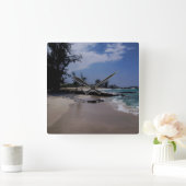 マカラウィナビーチ スクエア壁時計 (ホーム)