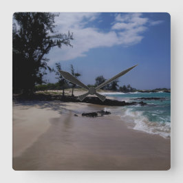 マカラウィナビーチ スクエア壁時計