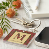 マカリスタータータンチェックモノグラムM キーホルダー (正面右)
