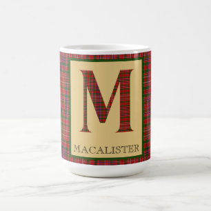 マカリスタータータンチェックモノグラムM コーヒーマグカップ