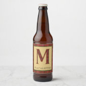 マカリスタータータンチェックモノグラムM ビールラベル (正面)
