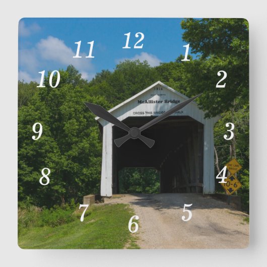 マカリスター橋壁時計 スクエア壁時計 (正面)