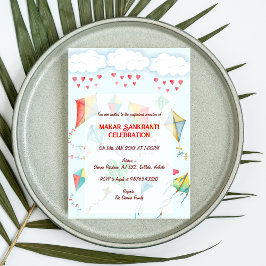 マカルサンクランティお祝い招待状 招待状