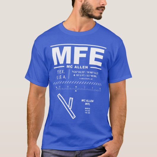 マカレン国際的エアポートMFE Tシャツ (正面)