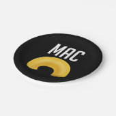 マカロニおもしろいとチーズハロウィンのマッチング ペーパープレート (アングル)