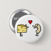 マカロニとチーズ 缶バッジ (正面&裏面)