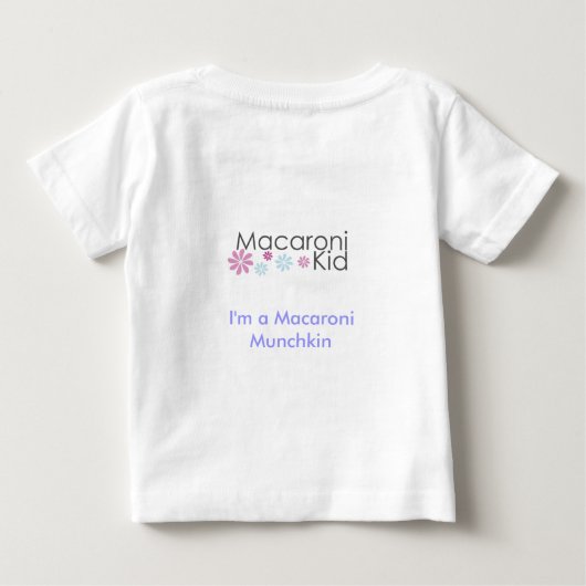 マカロニのMunchkinの子供のTシャツ ベビーTシャツ (裏面)