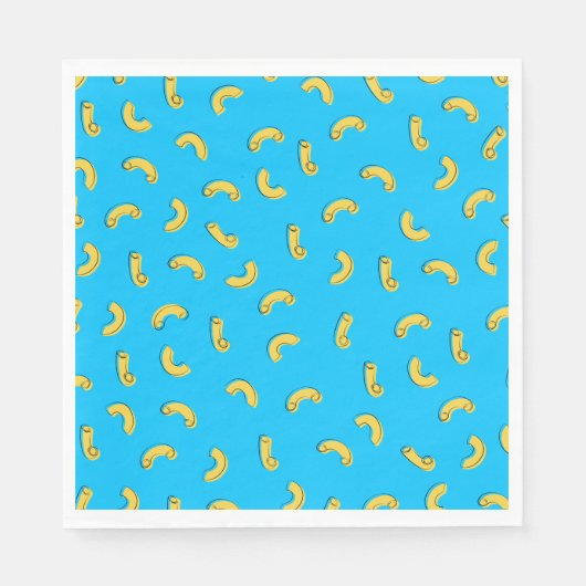 マカロニアンドチーズイラストレーション スタンダードランチョンナプキン (正面)