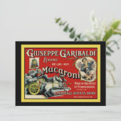 マカロニイタリアン広告招待状 招待状 (スタンド正面)