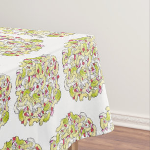 マカロニサラダエルボーパスタ夏のクックアウトピクニック テーブルクロス