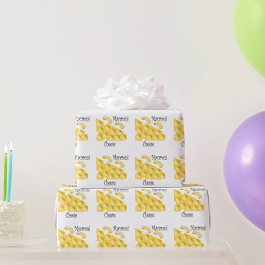 マカロニチーズのデザイン  ラッピングペーパー (パーティーギフト)