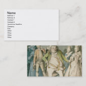 マカロニ1774年(w/c紙で) 名刺 (正面/裏面)