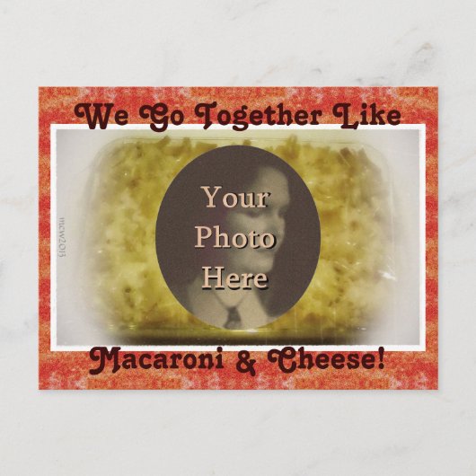 マカロニ&チーズ写真 ポストカード (正面)