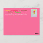 マカロンお祝い ポストカード (裏面)