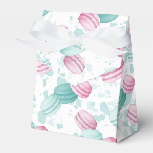 マカロンのクッキーのスイーツタイル フェイバーボックス (正面サイド)