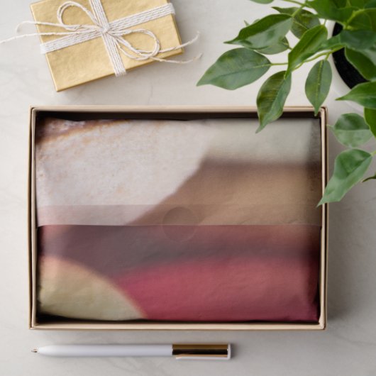 マカロンのマカロンはフォートピンクのベージュ茶色の甘いタスト 薄葉紙 (ギフト)