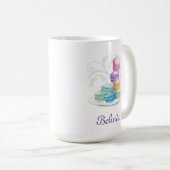 マカロンの個人化 コーヒーマグカップ (正面右)