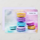 マカロンの写カラフル真 サンキューカード (正面/裏面)