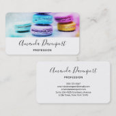マカロンの写カラフル真 名刺 (正面/裏面)