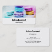 マカロンの写カラフル真 名刺 (正面/裏面)