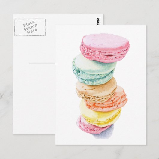 マカロンはがき ポストカード (正面/裏面)