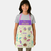 マカロンカップケーキ棒つきキャンデーとドーナツ小 エプロン (インサイチュ)