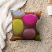 マカロンカラフルおいしいデザ焼いたート クッション (ブランケット)