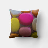 マカロンカラフルおいしいデザ焼いたート クッション (裏面)