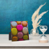 マカロンカラフルおいしいデザ焼いたート フォトプラーク (インサイチュ)