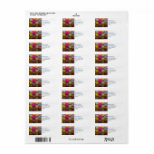 マカロンカラフルおいしいデザ焼いたート ラベル (フルシート)