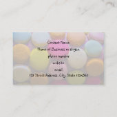 マカロンカラフルおいしいデザ焼いたート 名刺 (裏面)