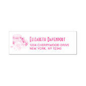 マカロンカラフルと花のデザート セルフインキングスタンプ (デザイン)