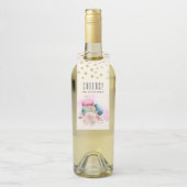 マカロンカラフルと花水彩応援! ボトルネックタグ (ボトル)