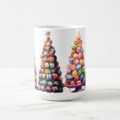 マカロンカラフルホリデークリスマスツリー コーヒーマグカップ (中央)