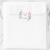 マカロンスイーツお祝い誕生日ギフトラベル ラウンドシール (バッグ)