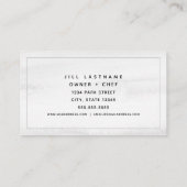 マカロンスタックパティスリーベーカリーシェフ 名刺 (裏面)